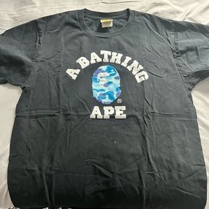 Bape ABC college tee mens size L